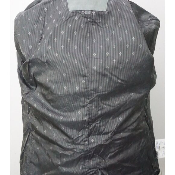 John Varvatos 100% Leather Seal Gray Blazer Coat Jacket Sz 38 Brand New - Picture 6 of 9